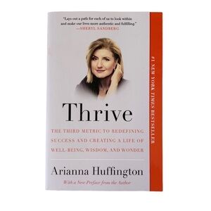 Thrive by Arianna Huffington paperback book